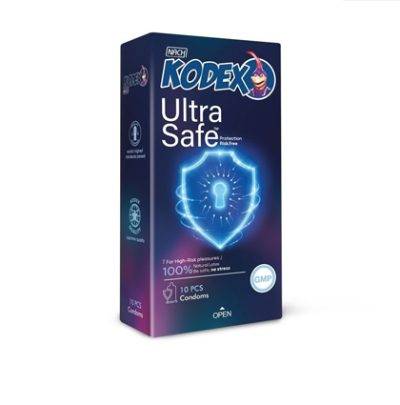 کاندوم اولترا سیف کدکس مدل Ultra Safe بسته 10 عددی