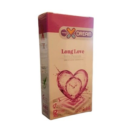 کاندوم تاخیری طولانی مدت ایکس دریم مدل Long Love بسته 12 عددی