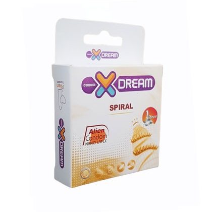 کاندوم خاردار فضایی چرخشی مدل SPIRAL بسته تک عددی