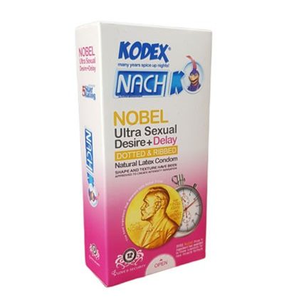 کاندوم تاخیری تحریک کننده کدکس مدل NOBEL بسته 12 عددی