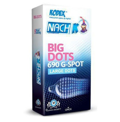کاندوم خاردرشت کدکس مدل BIG DOTS بسته 10 عددی