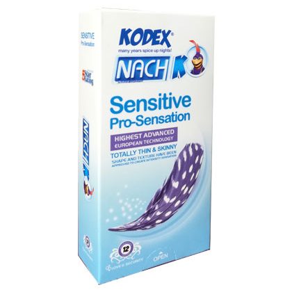 کاندوم نازک کدکس مدل Sensitive بسته 12 عددی