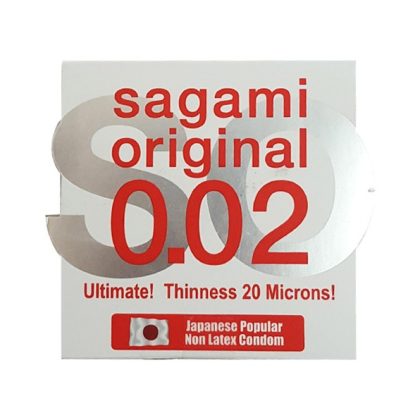 کاندوم پلی اورتان ساگامی سایز نرمال دو عددی Sagami Original 0.02